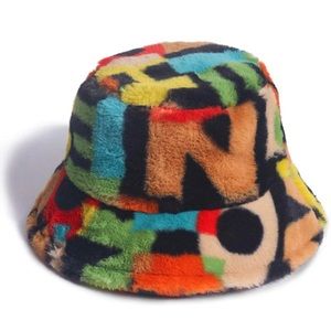 Multi-color festival bucket hat - great condition